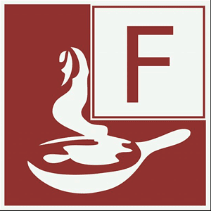 Brandklasse f symbol