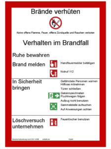 Brandschutzordnung teil a din 14096