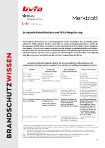 Merkblatt - bundesverband technischer brandschutz - fluorfreie schaum-feuerlöscher - pfas-frei