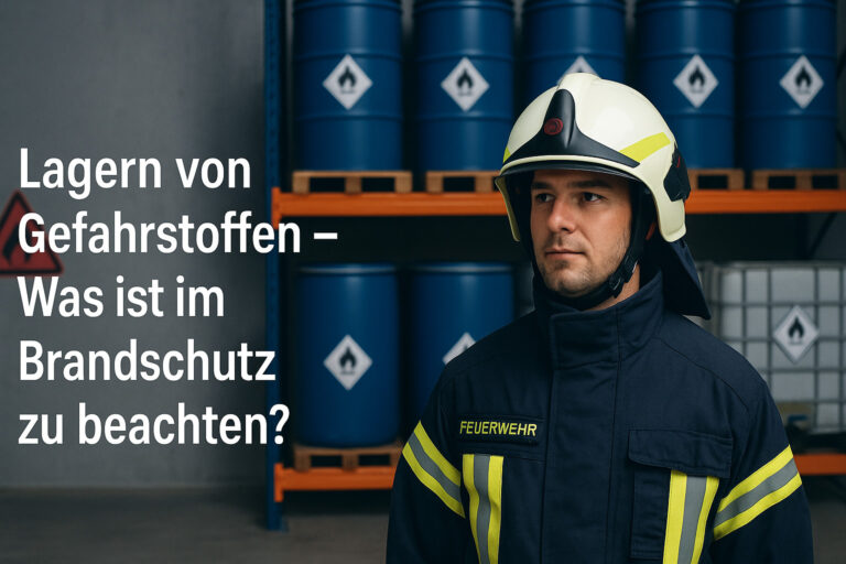 Lagern von gefahrstoffen - brandschutz