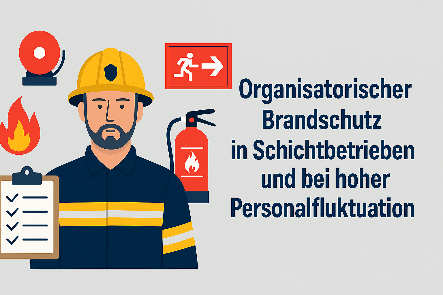 Organisatorischer brandschutz in schichtbetrieben und bei hoher personalfluktuation