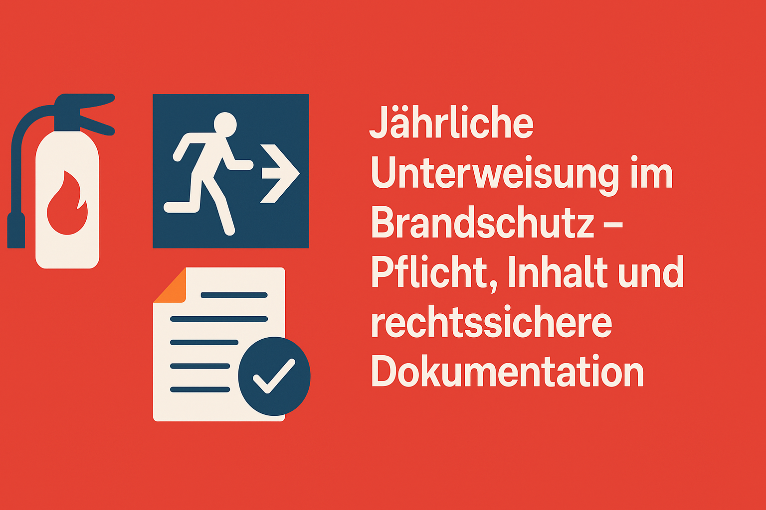 Jährliche Brandschutzunterweisung - Unterweisung Brandschutz