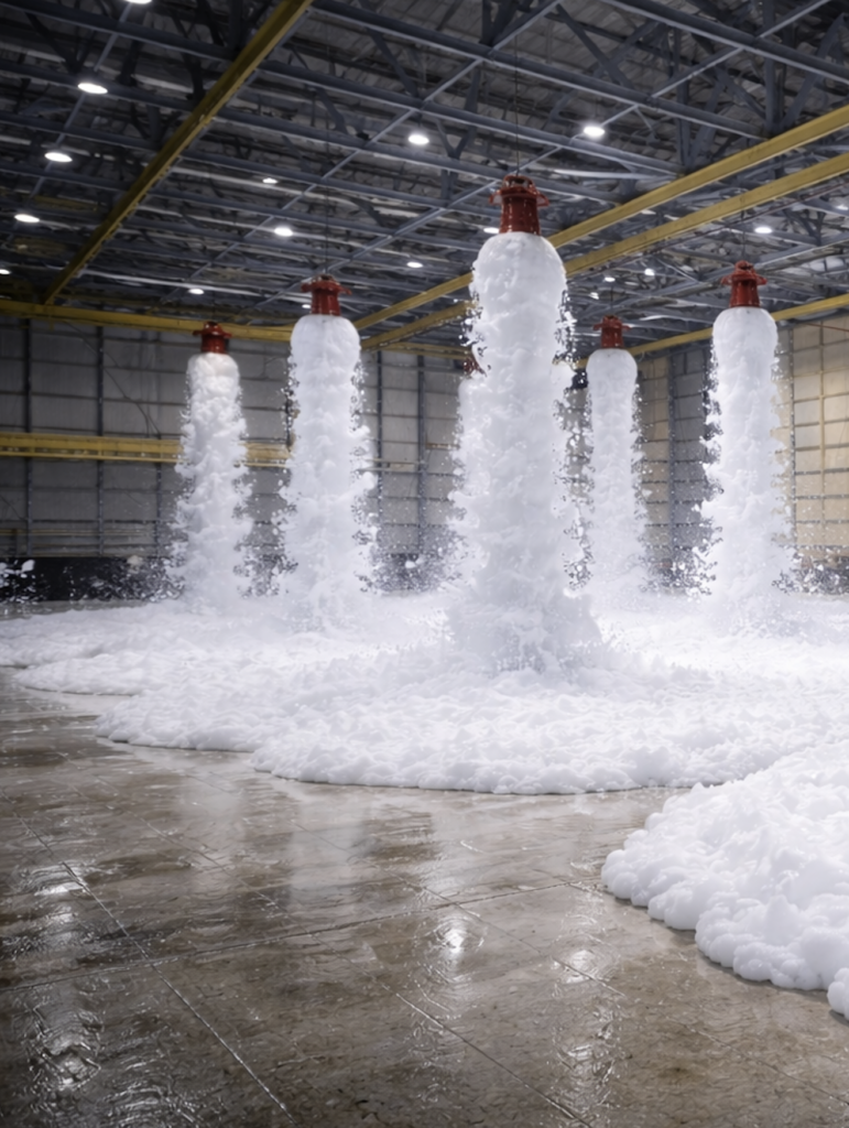 Selbsttätige feuerlöschanlagen - schaumlöschanlage