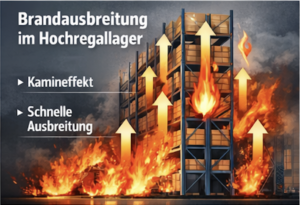 Brandschutz in der logistik - hochregallager