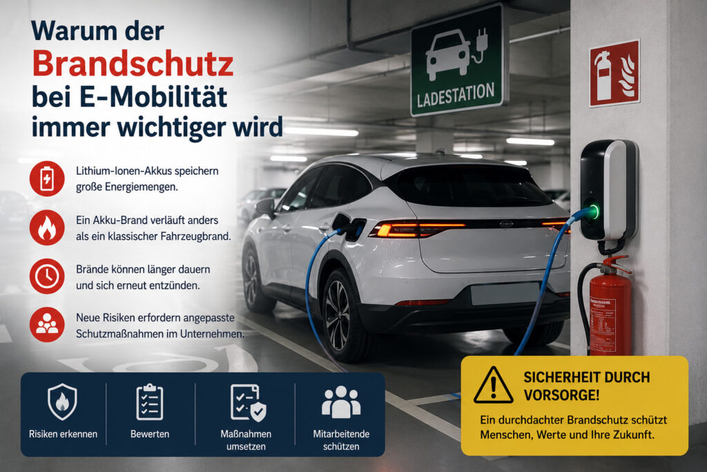 Brandschutz bei e-mobilität