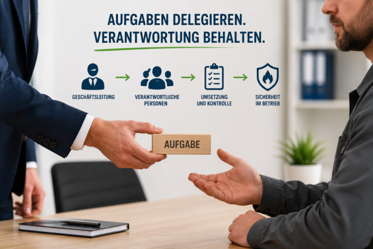 Brandschutz aufgaben deligieren