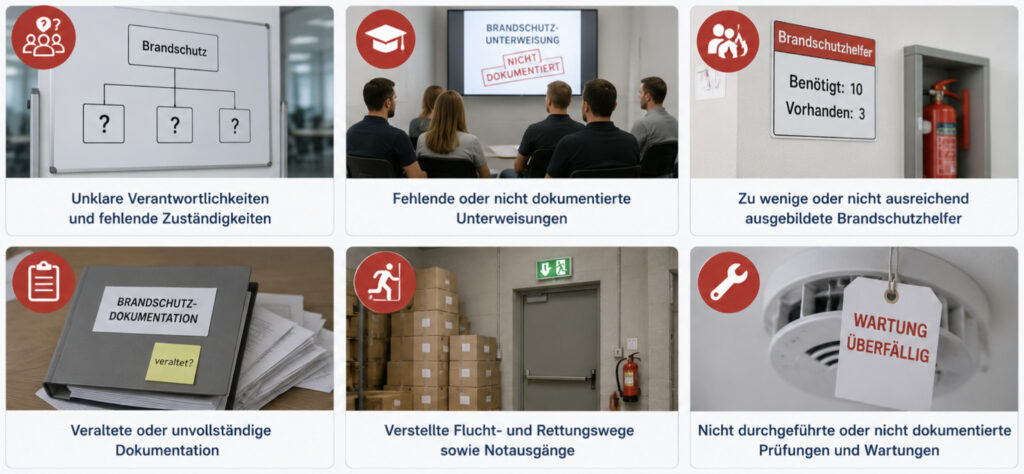 Typische mängel brandschutz
